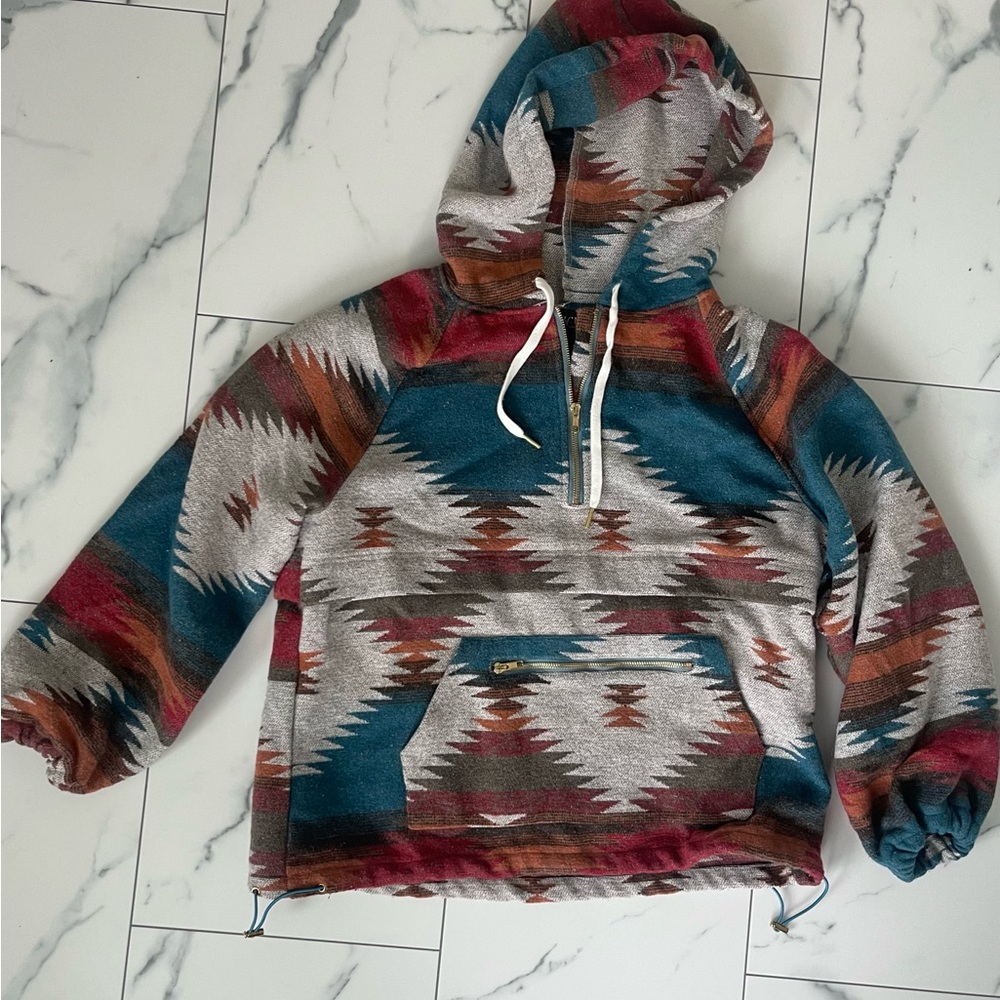 Vici Multicolor Aztec Pattern Hoodie